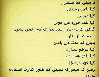 عکس نوشته گاهی وقتا باید زمین بخوری