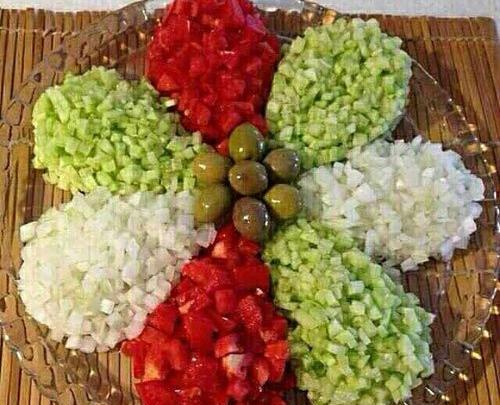 عکس های تزیین سالاد کاهو