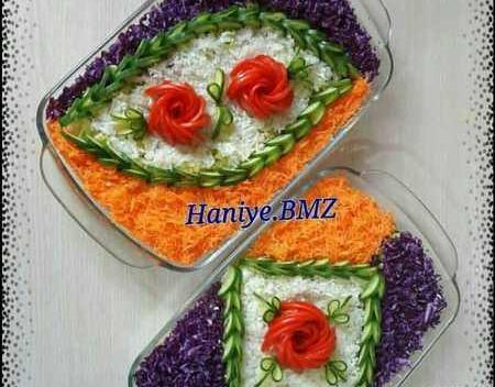 عکس های تزیین سالاد کاهو