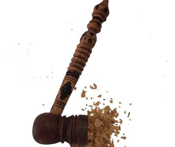 عکس رهبر با چپق