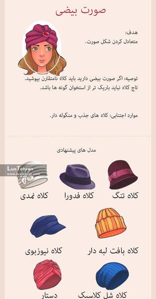 عکس کلاه صورت