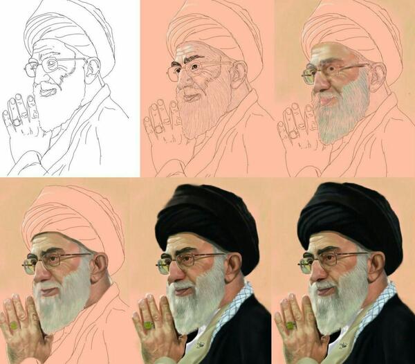 عکس رهبری نقاشی