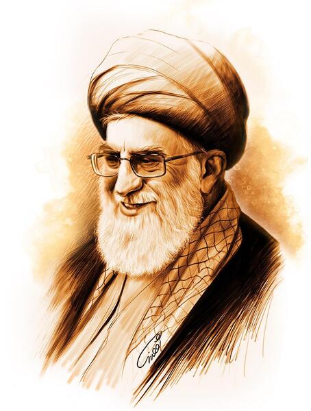 عکس رهبری نقاشی