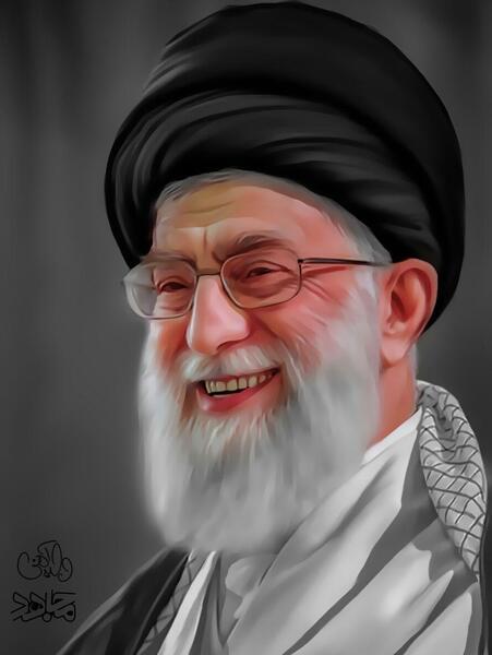 عکس رهبری نقاشی