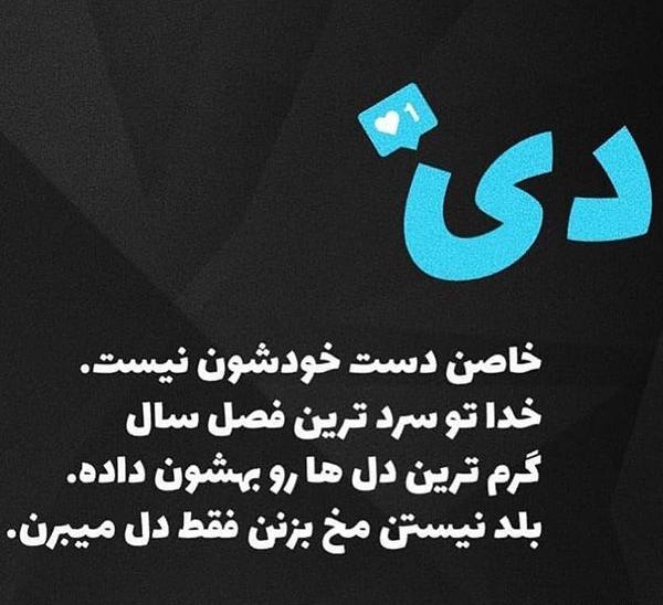 عکس نوشته دی ماهی ها
