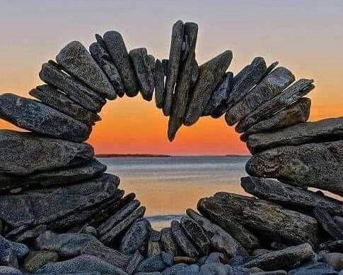 عکس نوشته قلب سنگ