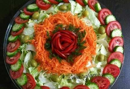 جدیدترین عکس های تزیین سالاد فصل