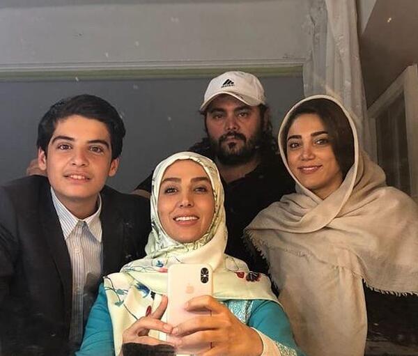 عکس عسل مردی در کنار مانی رحمانی
