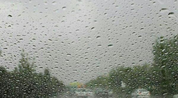 عکس نوشته شکرگزاری بارش باران