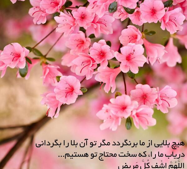 عکس نوشته دعای کرونا