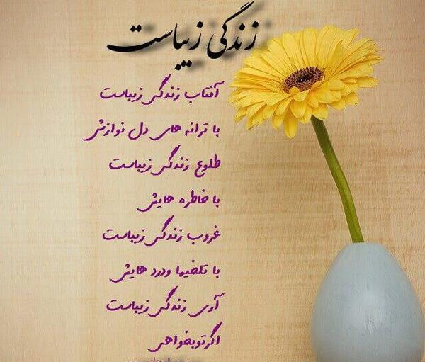 عکس نوشته زندگی زیباست زشتی های آن تقصیر ماست