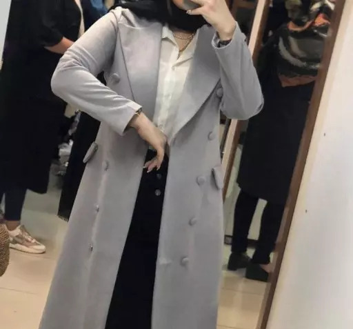 عکس پالتو با پارچه سوئیت