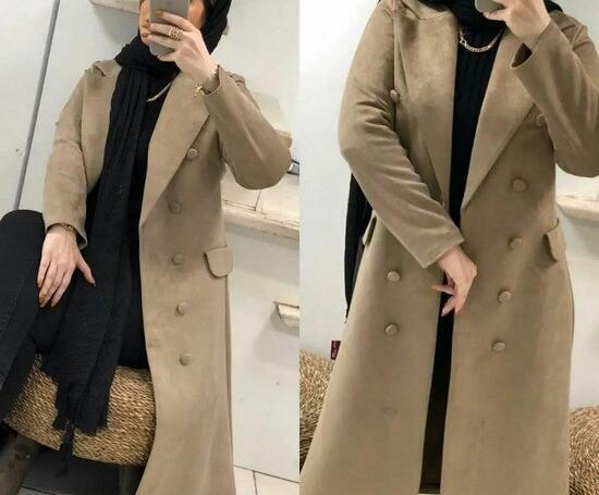 عکس پالتو با پارچه سوئیت