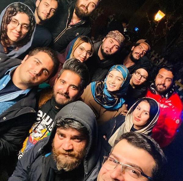 عکس روزبه حصاری در کنار مهشید جوادی