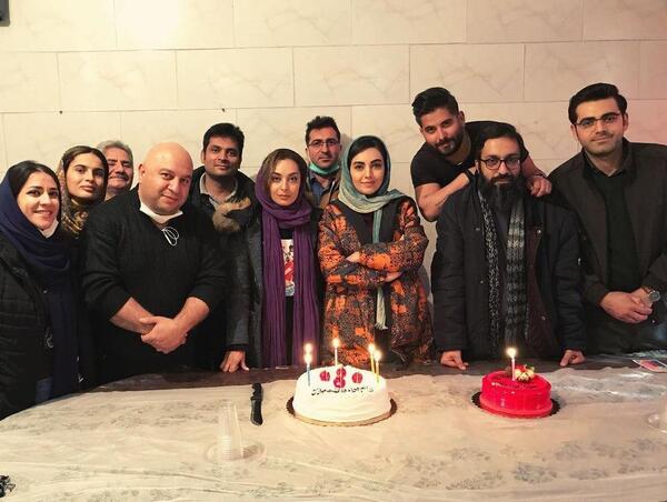 عکس روزبه حصاری در کنار مهشید جوادی