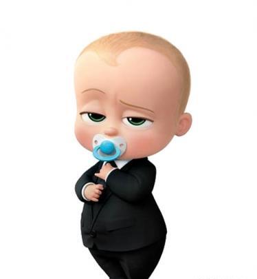 عکس نوشته کارتون بچه رئیس