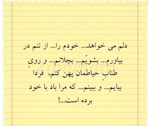 عکس نوشته دلم رفتن می خواهد