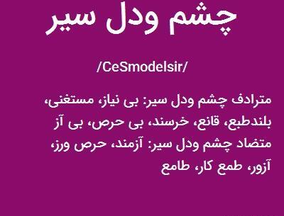عکس نوشته آدم چشم و دل سیر