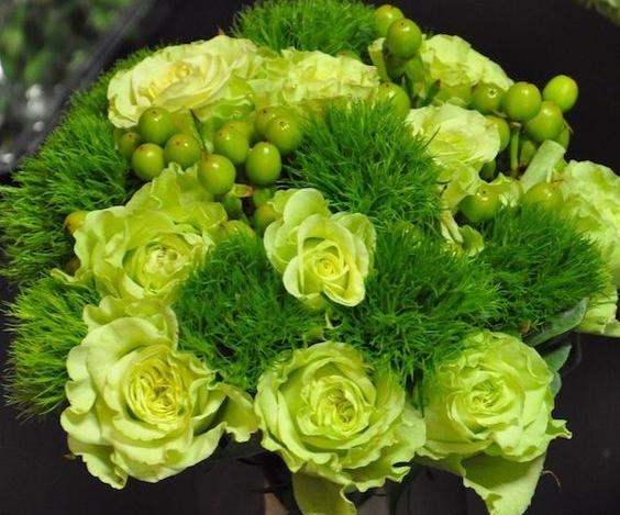 عکس گل طبیعی سبز