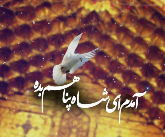 عکس نوشته امام رضا بطلب