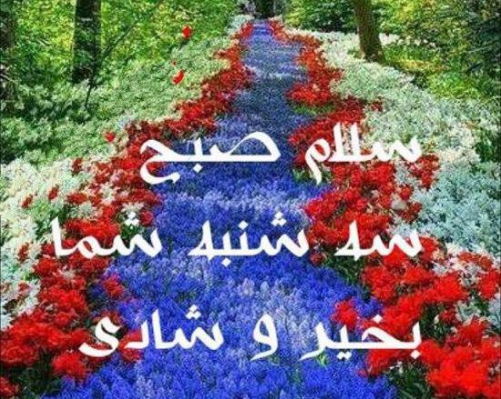 عکس نوشته صبح بخیر سه شنبه