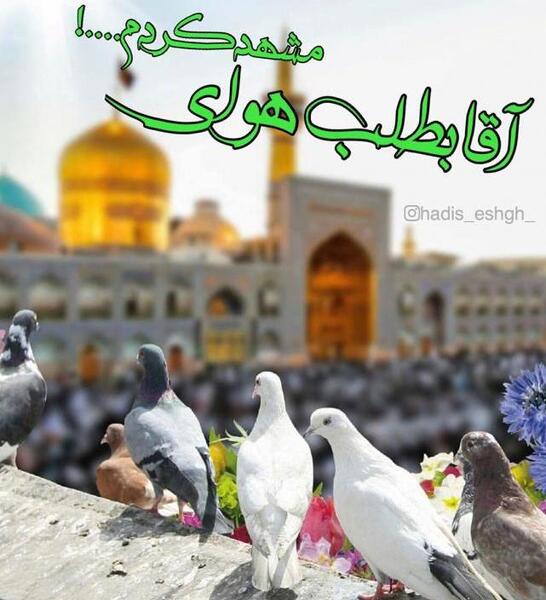 عکس نوشته امام رضا مشهد