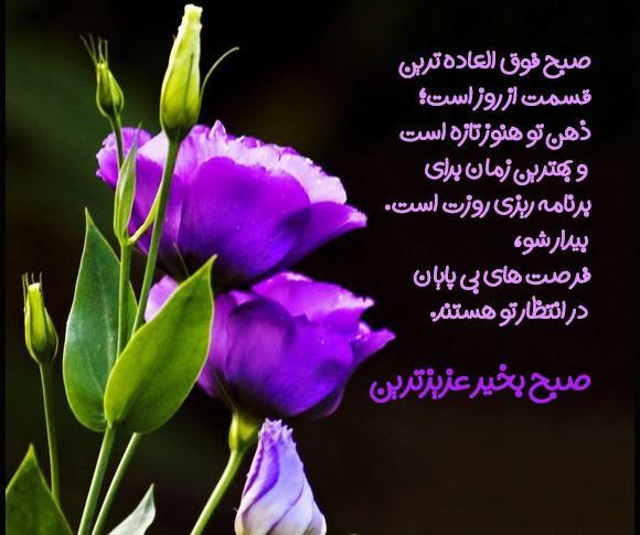 عکس نوشته صبح بخیر با نام خدا