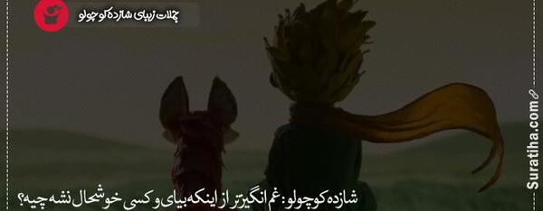 عکس نوشته فلسفی شازده کوچولو