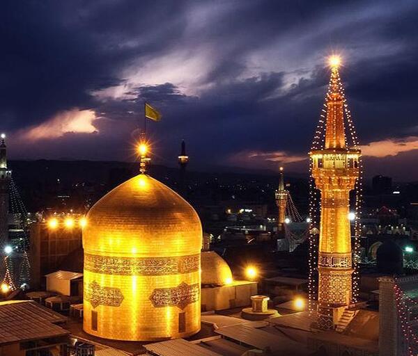 عکس نوشته شب قدر در حرم امام رضا