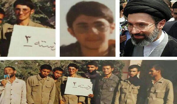 عکس رهبر در جبهه