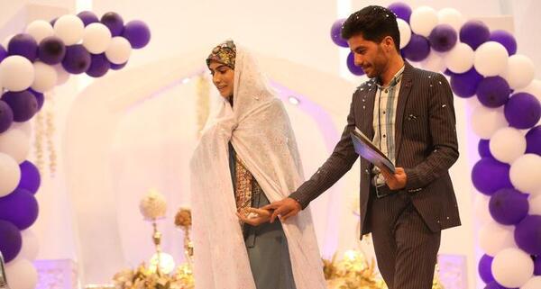 عکس عروس داماد چادری