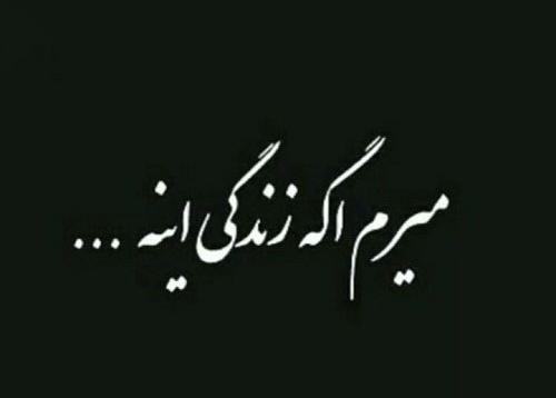 عکس نوشته میرم از دنیاتون