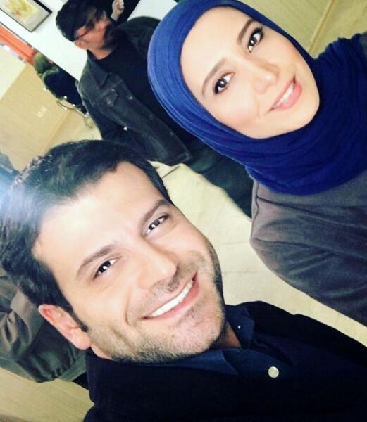 عکس روزبه حصاری با مهشید جوادی
