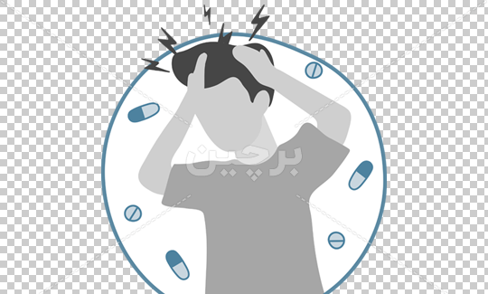 عکس نوشته کارتونی سردرد