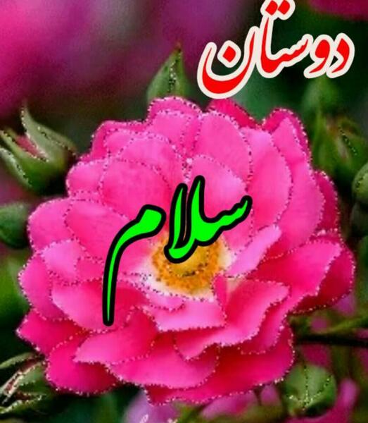 عکس نوشته سلام دوستان گلم