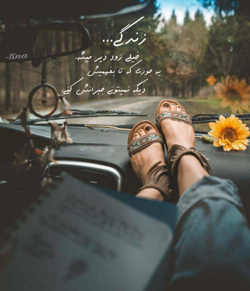 عکس نوشته خیلی زود دیر میشه