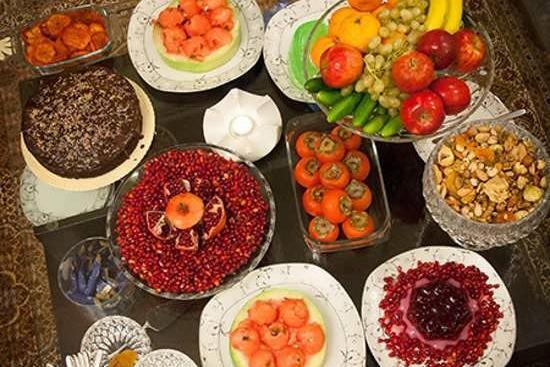 عکس های تزیین سفره شب یلدا