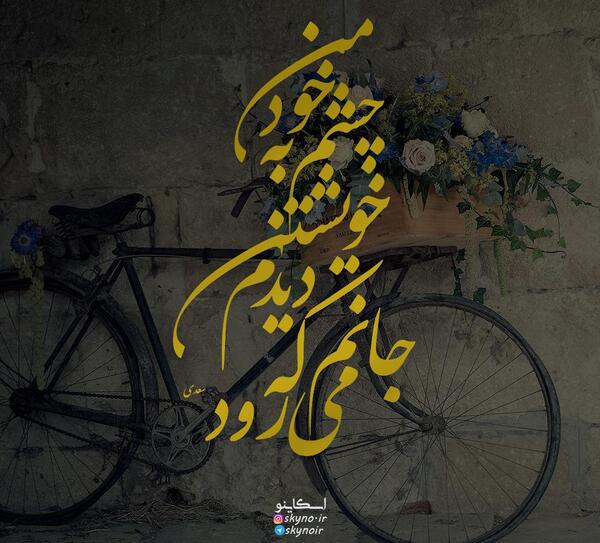 عکس نوشته من به چشم خویشتن دیدم که جانم میرود