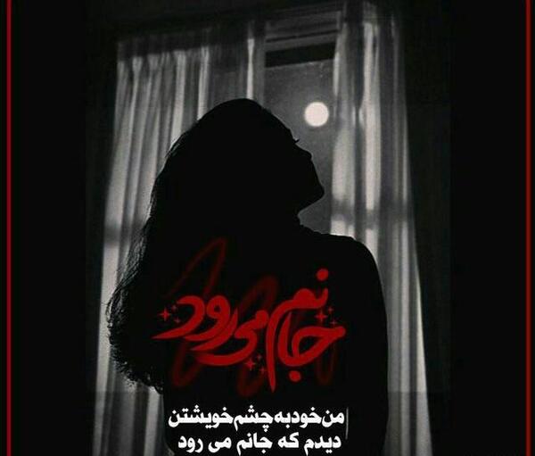 عکس نوشته من به چشم خویشتن دیدم که جانم میرود