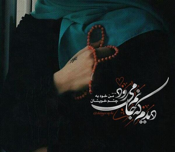 عکس نوشته من به چشم خویشتن دیدم که جانم میرود