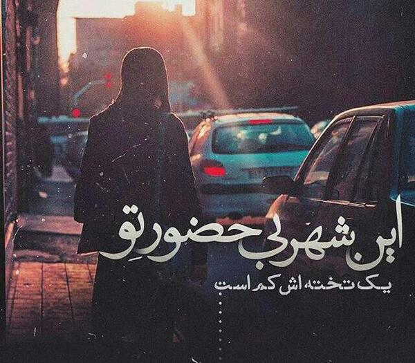 عکس نوشته من به چشم خویشتن دیدم که جانم میرود