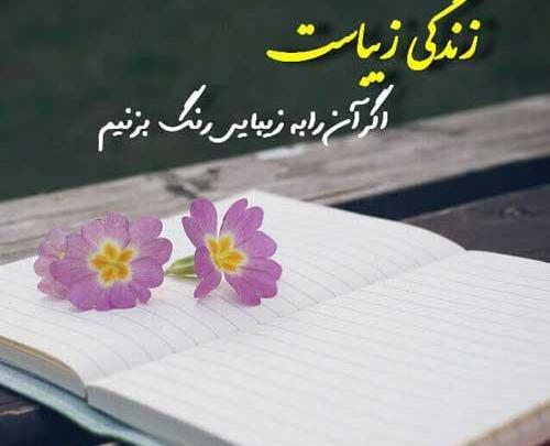 عکس نوشته زندگی را باید زندگی کرد