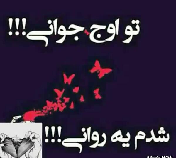 عکس نوشته تو اوج جوانی پیر شدم
