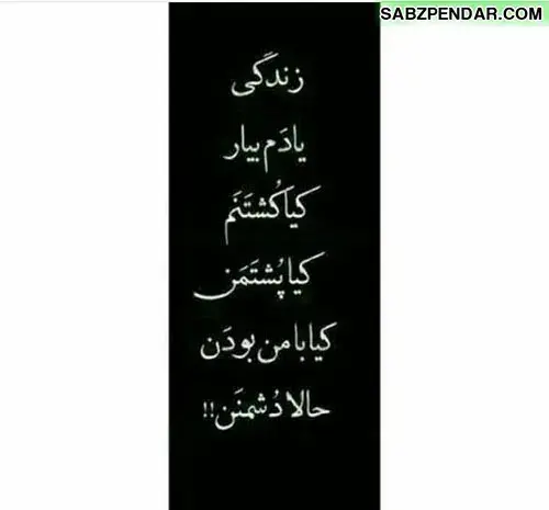 عکس نوشته زندگی بهم یاد داد