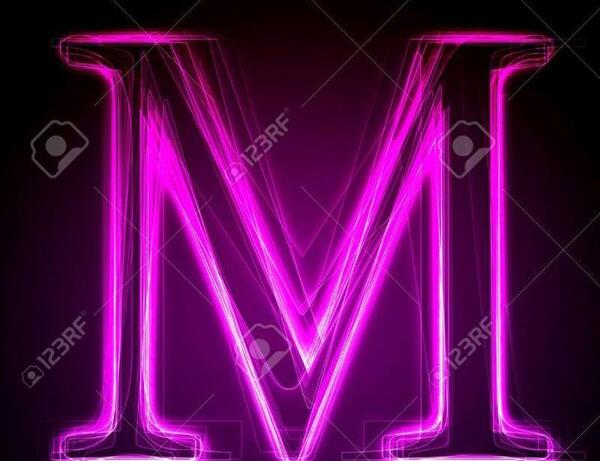 عکس نوشته با حرف m