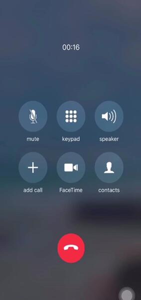 عکس صفحه تماس آیفون