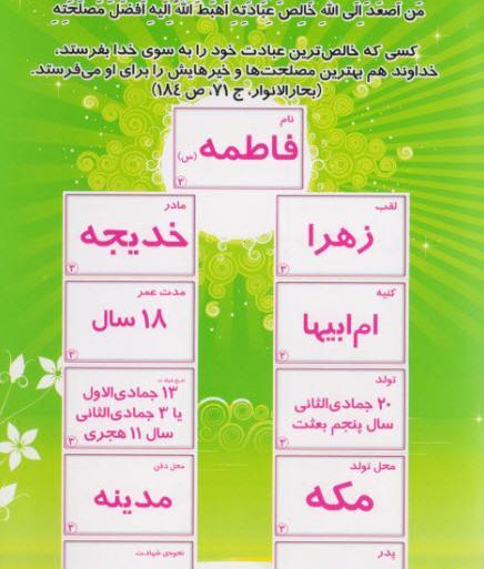 عکس نوشته زندگی نامه حضرت محمد