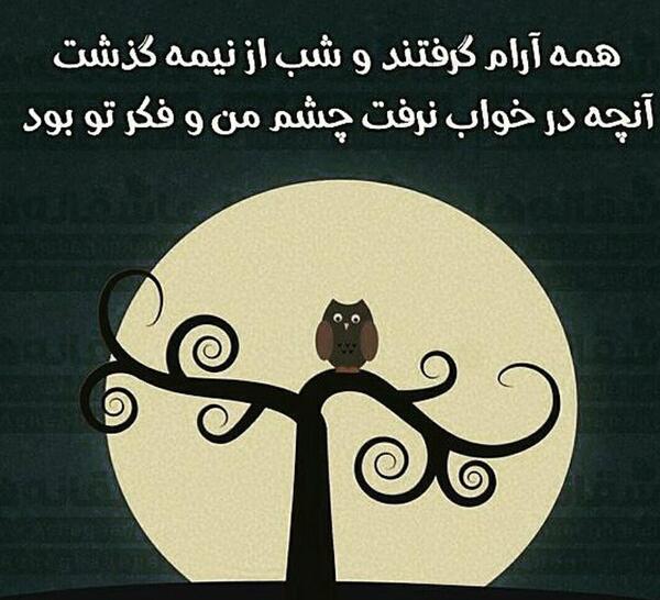 عکس نوشته شب که میشه دردام شروع میشه