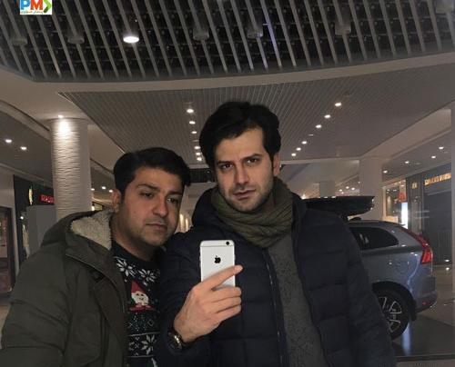 عکس روزبه حصاری با برادرزاده اش