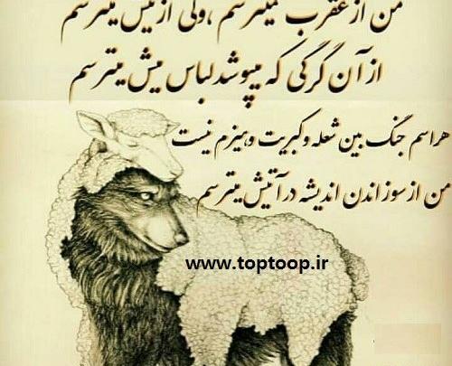 عکس نوشته من نمیترسم